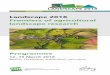 Landscape 2018 Frontiers of agricultural landscape research · Rationale and Aims Agricultural landscapes are shaped by human activities and are subject to permanent change through