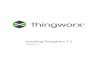 Installing ThingWorx 7 - If you are installing H2, skip to the Installing ThingWorx section. NOTE: If