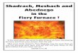 Shadrach, Meshach and Abednego in the Fiery Furnace · Shadrach, Meshach and Abednego in the Fiery Furnace ! “If the God whom we serve is able to save us from the blazing furnace