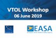 VTOL Workshop - eurocae.neteurocae.net/media/1595/eurocae-easa-vtol-workshop_presentations... · Proposal & Expectations David Solar, Head of VTOL Department, EASA 1045 EUROCAE Introduction: