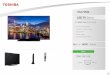 LED TV Series - toshiba-tv.com · 49L1763DA BILDSCHIRM Größe (cm & Zoll) 49" / 124cm Auflösung FHD (1920 x 1080) Paneltyp D-LED HAUPTFUNKTIONEN Smart TV NEIN Total Picture Quality