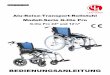 UHC GmbH Alu-Reise-Transport-Rollstuhl Modell-Serie G-lite Pro · ~ 5 ~ Bedienungsanleitung 2.2 Allgemeine Erläuterung der Funktionen und Möglichkeiten Ihres Rollstuhls Ihr Rollstuhl