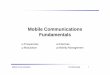 Communications Fundamentals Mobile CommunicationsMobile ... · Mobile CommunicationsMobile Communications Fundamentals Frequencies Antennas Modulation Mobility Management Mobile Communication