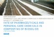 ESPP WORKSHOP PHARMACEUTICALS AND ORGANIC … · espp workshop pharmaceuticals and organic chemicals in sewage biosolids malmÖ 27th october 2016 . fate of pharmaceuticals and personal