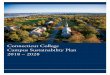 Campus Sustainability Plan SEPT2018 - conncoll.edu · 5 The Campus Sustainability Plan is intended as a comprehensive vision for advancing sustainability at Connecticut College over