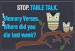 STOP.TABLE TALK. - criticalskills2014.s3.amazonaws.comcriticalskills2014.s3.amazonaws.com/27-week7-slides.pdf1 2 faith toward God. Therefore, leaving the discussion of the elementary