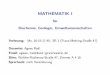 Vorlesung Mathematik I (für Biochemie, Geologie ... · Literatur I C. Karp nger, H ohere Mathematik in Rezepten , Springer, 2017. I A. Kemnitz, Mathematik zum Studienbeginn, Springer,