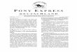 Pony Express Jahrgang 4 Nr.1 (1999) - mounted-games.de · PONY EXPRESS DEUTSCHLAND MITTEILUNGEN DER ARBEITSGEMEINSCHAFT MOUNTED GAMES DEUTSCHLAND Verantwortlich für den Inhalt: FK