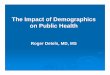 The Impact of Demographics on Public Health - ph.ucla.edu · Demography: The study of populations, especially with reference to size and density, fertility, mortality, growth, age,