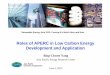 Dr.Bring-Chwen-Roles of APERC in Low - file.siam2web.comfile.siam2web.com/ubmentech/downpresent/SessionI/DrBringChwenRolesofA... · Review • Peer Review of Low Carbon Energy •