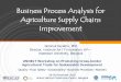 Business Process Analysis for Agriculture Supply Chains ... Business Process Analysis for... · – e.g. Phytosanitary Certificate issuance (export) procedures, or Phytosanitary Certificate