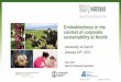 Embeddedness in the context of corporate sustainability at ...ade5b069-5355-4fad-9a8b-aff0e99e6f16/H. Joehr...Embeddedness in the context of corporate sustainability at Nestlé Hans