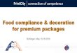 Food compliance & decoration for premium packages · Design requirements: Distinct motif contours that can be rendered via cold and hot foil finishing, embossing and varnish effects