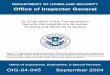 Ofﬁce of Inspector General - United States Department of ... · Ofﬁce of Inspector General An Evaluation of the Transportation Security Administration’s Screener Training and