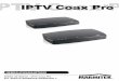 IPTV Coax Pro 1 - produktinfo.conrad.com€¦ · Der IPTV Coax Pro™ kann keine gute Verbindung mit einem anderen IPTV Coax Pro™ im Koaxialnetzwerk herstellen. Überprüfen Sie,