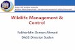 Wildlife Management & Control - icao.int Wildlife... · PDF fileWildlife Control General : The aerodrome operator shall demonstrate that the proposed wildlife control measures are