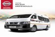 NISSAN NV350 NV350 TAXI IMPENDULO - nissan-cdn.net · Turns heads as well as it does profit The bold, dynamic looks of the Nissan NV350 , IMPENDulo with its angled strut grille, create