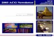 Asia-Paci c Central Securities Depositories Group · elcome W ACG Newsletter the 2003 Secretariat: Thailand Securities Depository Co.,Ltd. ACG Asia-Paci c Central Securities Depositories