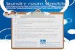 laundry room checklist - cleaninginstitute.org · Organizing your laundry room not only keeps it looking clean, it is one quick and easy way to keep you and your family safe. Use