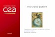 The Uranie platform - in.tum.deneckel/siamuq18_slides_minisymp/2018_Uranie... · The Uranie platform Developed at CEA/DEN to help partners handling sensitivity, meta-modelling and