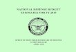 NATIONAL DEFENSE BUDGET ESTIMATES FOR FY 2019 · “The Green Book,” is a reference source for data associated with the current budget estimates of the Department of Defense (DoD)