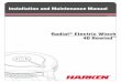 Installation and Maintenance Manual - Harken, Inc. · 40 Rewind ™ Radial Winch 2 Installation and Maintenance Manual Index Introduction 3 Technical characteristics 3 Performance
