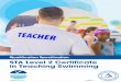 Qualification Specification STA Level 2 Certificate in ... · STA Level 2 Certificate in Teaching Swimming Qualification Specification 11 STA 21 Qualification Number: 603/3015/6 This
