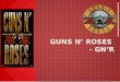 GUNS N’ ROSES - GN‘R - Dijaski.net · GUNS 2 ROSES: skupina, ki imitira originalno zasedbo Slash, Matt Sorum in Duff McKagan so dandanes v glasbeni skupini ‘Velvet revolver’