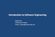 Introduction to Software Engineering - جامعة نزوى fileRequirement 2% Specification 4% Planning 1% Design 6% Module Coding 5% Module Testing 7% Integration 8% Maintenance 76%