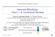 Internet Blocking: Part I – A Technical Review - UZH - ITSLa839b7e9-473a-417e-aec2-e90b8f27d294/Internet... · © 2016 UZH, CSG@IfI The Internet – Key Components Hosts – Wired