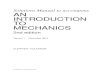 Solutions Manual to accompany AN INTRODUCTION TO MECHANICSbayanbox.ir/.../kleppner-an-Introduction-to-Mechanics-2ed-Solutions.pdf · solutions manual to accompany an introduction