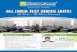 ALL INDIA TEST SERIES (AITS) · Equation, Function & ITF, Limits, Continuity & Derivability, Application of Derivatives , Statistics, Matrices & Determinant (Introduction and definition,