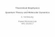 Theoretical Biophysics Quantum Theory and Molecular Dynamicslab.romanczuk.de/wp-content/uploads/2016/11/qm_slides3.pdf · Theoretical Biophysics-Quantum Theory and Molecular Dynamics