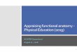 Appraising functional anatomy - Physical Education (2019) Anatomy in QCE... · functional anatomy concepts and principles can influence performance in the selected physical activity
