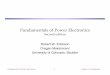 Fundamentals of Power Electronicselectronica de... · Fundamentals of Power Electronics Chapter 1: Introduction5 High efficiency is essential High efficiency leads to low power loss