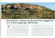-Kenya SkyIsland Struggles inChanging Worldassets.kitichcamp.com.s3.amazonaws.com/...magazine...in-changing-world.pdf · lion, leopard, Greater Kudu, waterbuck and forest hog, and