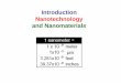Introduction Nanotechnology and Nanomaterials 8 introduction to... · starch and alcohols and produces electricity plus clean water. This technology will make it possible to generate