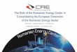 The Role of the Romanian Energy Center in Consolidating ... role_F.pdf · The Role of the Romanian Energy Center in Consolidating the European Dimension of the Romanian Energy Sector