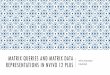 MATRIX QUERIES AND MATRIX DATA Effects matrix Sentiment analysis intensity matrix (a temperature matrix,
