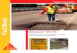 Sikacrete 321 FS - Sika Corporation U.S. · Fact Sheet. Product Information As a structural repair material for bridges, parking facilities, industrial plants and walkways On horizontal,