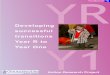 Guidance YR · 2017-01-19 · YR Y1 Developing successful transitions Year R to Year One Guidance Action Research Project