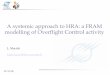 A systemic approach to HRA: a FRAM modelling of Overflight ... · © Luigi Macchi 2008 23/11/08 A systemic approach to HRA: a FRAM modelling of Overflight Control activity L. Macchi