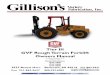 GVF Rough Terrain Forklift Owners Manual Gillison’s _rough_terrain _forklift_manual...GVF Rough Terrain Forklift Manual. SAFETY - 5. only be used when an ether-start aid is fitted