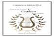 Piano Violon Alto -Violoncellefestivaldemusiquecadence.com/pdf/PROGRAMME final[2].pdfP.I Tchaikovsky Mazurka 11 ans – Violon Gianluca Mazza P.Essek Concertino en Sol-Maj B.Chase