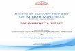 DISTRICT SURVEY REPORT OF MINOR MINERALS · DISTRICT SURVEY REPORT OF MINOR MINERALS PATHANAMTHITTA DISTRICT (This report is to be submitted along with application for Environmental