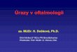Úrazy v oftalmologii - Masaryk University · 2014-03-02 · Mechanická poranění definice pojmů • Otevřená poranění Lacerace Penetrace Jedna vstupní rána ve stěně oka