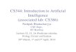 CS344: Introduction to Artificial Intelligence …pb/cs344-2014/cs344-lec22-23...CS344: Introduction to Artificial Intelligence (associated lab: CS386) Pushpak Bhattacharyya CSE Dept.,
