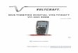 MULTIMETRU DIGITAL VOLTCRAFT VC-960 DMM · - măsurarea tensiunii continue până la max. 1000 V DC - măsurarea tensiunii alternative până la max. 750 V AC/AC+DC True RMS - măsurarea