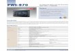 PWS-870 - Advantechadvdownload.advantech.com/productfile/PIS/PWS-870/Product... · 2017-09-26 · Features PWS-870 10" Industrial Tablet with 4th Generation Intel® Core™ i Processor