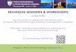 TECHNICAL SESSIONS & WORKSHOPS · TECHNICAL SESSIONS & WORKSHOPS as of May 18, 2018 Stay current with the most updated version of the technical program! Download the official 2018